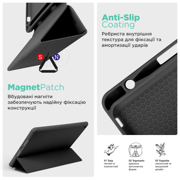 Фото - Чехол для планшета Armorstandart Smart Fold Pen for Samsung Galaxy Tab S9+/S9 FE+/S10+ Black (ARM75010)