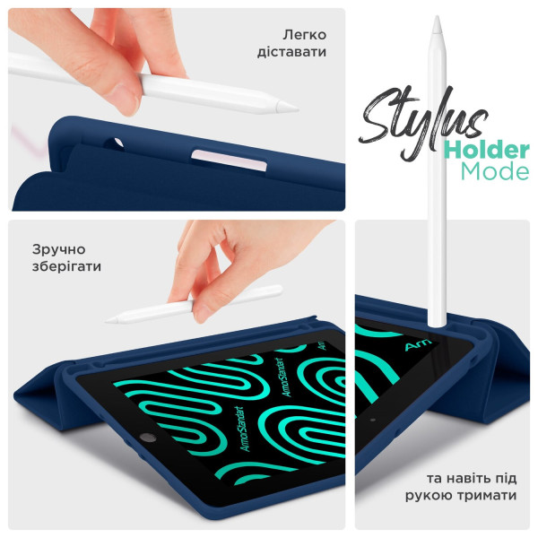 Фото - Чехол для планшета Armorstandart Smart Fold Pen for Samsung Galaxy Tab A9 Dark Blue (ARM74990)