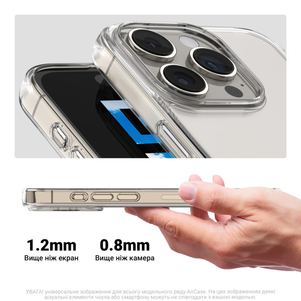 Фото - Чехол для смартфона Armorstandart Air for Apple iPhone 17 Clear (ARM86740)