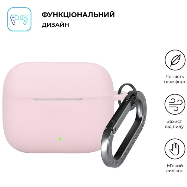 Фото - Чехол для наушников Armorstandart Hang Case for OPPO Enco Buds3 Pro Pink (ARM86804)