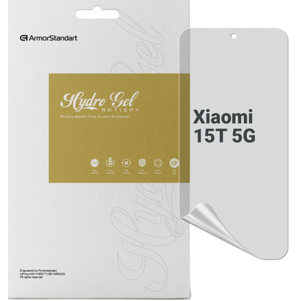 Фото - Защитная пленка для смартфона Armorstandart Anti-spy for Xiaomi 15T 5G (ARM86971) Фото - Защитная пленка для смартфона Armorstandart Anti-spy for Xiaomi 15T 5G (ARM86971)
