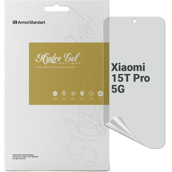Фото - Защитная пленка для смартфона Armorstandart Anti-spy for Xiaomi 15T Pro 5G (ARM86972) Фото - Защитная пленка для смартфона Armorstandart Anti-spy for Xiaomi 15T Pro 5G (ARM86972)