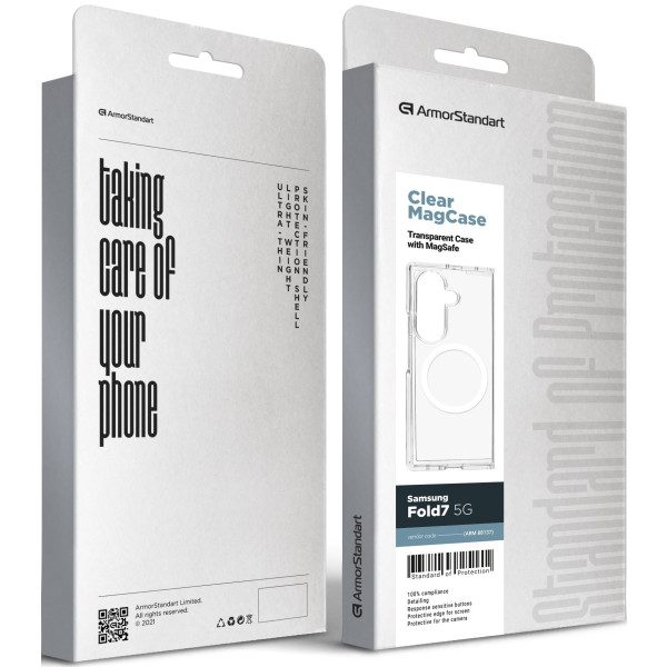 Фото - Чехол для смартфона Armorstandart Clear MagCase for Samsung Fold7 5G Transparent (ARM88137)