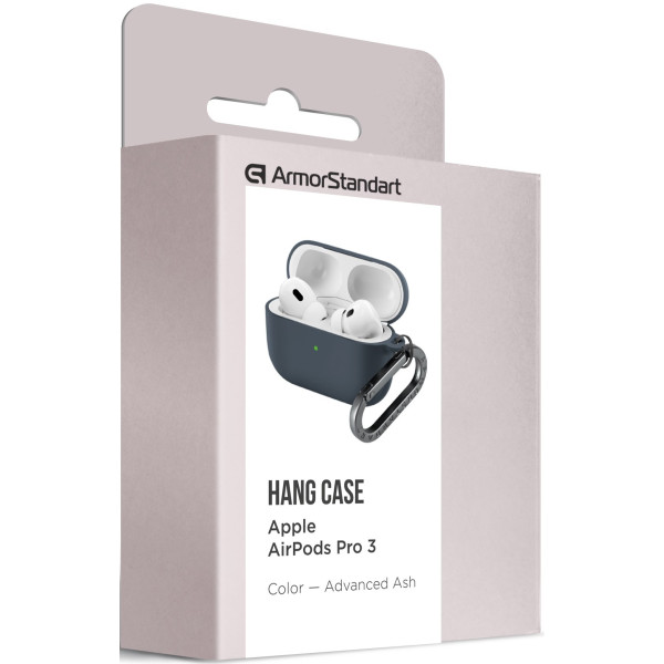 Фото - Чехол для наушников Armorstandart Hang Case for Apple AirPods Pro 3 Advanced ash (ARM88270)