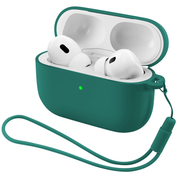 Фото - Чехол для наушников Armorstandart Silicone Case with straps for Apple Airpods Pro 3 Dark Green (ARM88293)