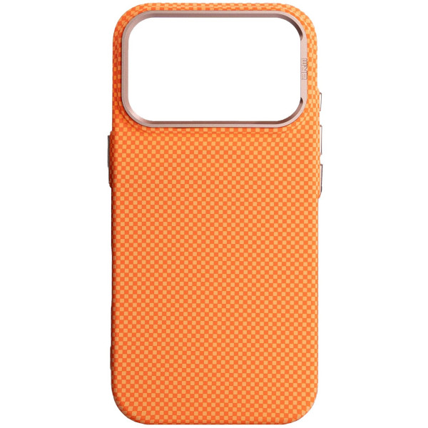Фото - Чехол для смартфона Armorstandart LikeCarbon2 SE MagCase for Apple iPhone 17 Pro Kevlar Orange Rose Gold (ARM89168)
