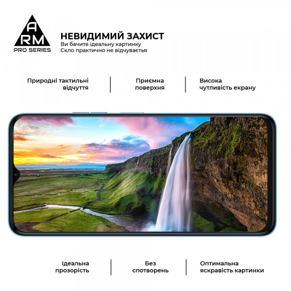 Фото - Защитное стекло для смартфона Armorstandart Pro for TECNO Spark 9 Pro (KH7n) Black (ARM64652)
