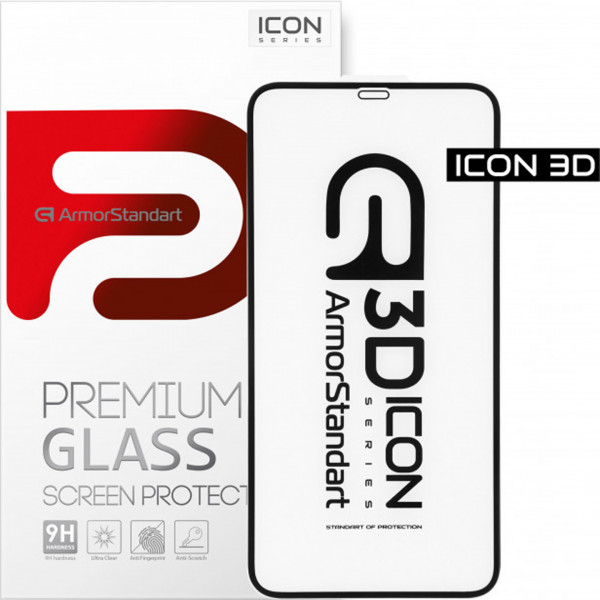 Фото - Защитное стекло для смартфона Armorstandart for Apple iPhone 12 Mini Black, 0.33mm, 3D (ARM57193) Фото - Защитное стекло для смартфона Armorstandart for Apple iPhone 12 Mini Black, 0.33mm, 3D (ARM57193)