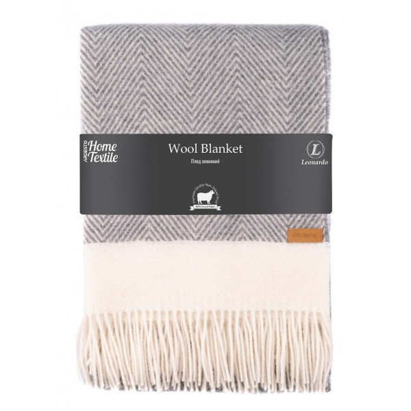 Фото - Плед полуторный Ardesto Leonardo Bianco 140x200 см серый (ART0502LB)