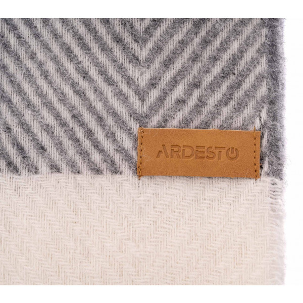 Фото - Плед полуторный Ardesto Leonardo Bianco 140x200 см серый (ART0502LB)