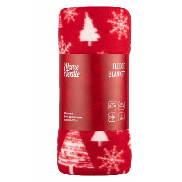 Фото - Плед односпальный Ardesto Fleece 130x160 см заснеженные елки (ART0715PB)