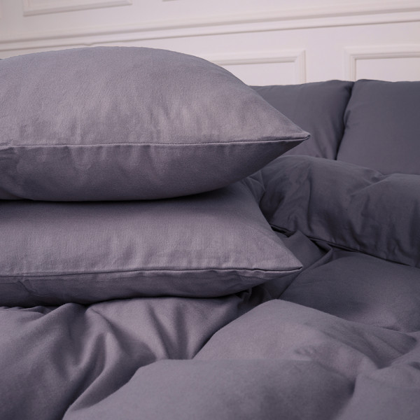 Фото - Комплект постельного белья MirSon 001 Ash grey 2x143x210 см (2200009648144)