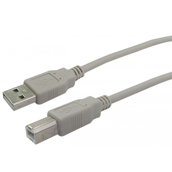 Фото - Кабель USB type A - USB type B Assmann USB 2.0 (AM/BM) 1.8m Beige (AK-300102-018-E)