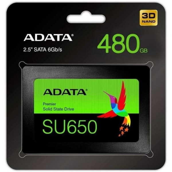 Фото - SSD-накопитель внутренний ADATA 2.5" 480GB SU650 SATA 3D TLC (ASU650SS-480GT-R)