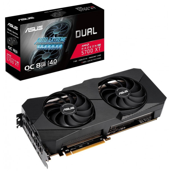 Фото - Видеокарта Asus AMD RX 5700 XT Dual OC EVO 8GB GDDR6 (DUAL-RX5700XT-O8G-EVO)