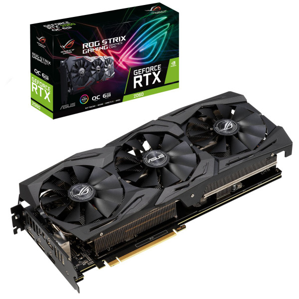 Фото - Видеокарта Asus GeForce RTX 2060 ROG Strix 06G Gaming OC 6GB GDDR6 192bit (ROG-STRIX-RTX2060-O6G-GAMING)