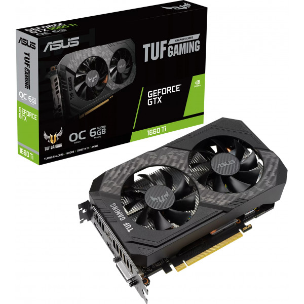 Фото - Видеокарта Asus NVIDIA GTX 1660 Ti (TUF-GTX1660TI-O6G-EVO-GAMING)