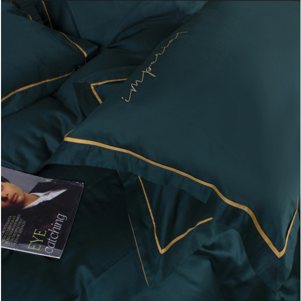 Фото - Простынь двуспальная MirSon Imperial Satin Catania 180х190 см (2200008581008)