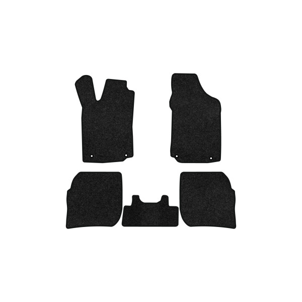 Фото - Коврики ворсовые в салон авто EVAtech Premium для Audi 100 (C3) Restyling Mechanical seats 1988-1991 3 поколение Sedan EU черный кант AU11923CV5TL4VPB