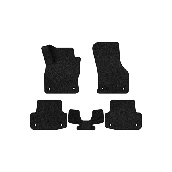 Фото - Коврики ворсовые в салон авто EVAtech Premium для Audi A3 (8V) 3-doors 2012-2020 3 поколение Htb EU черный кант AU32915CQ5AV8VPB