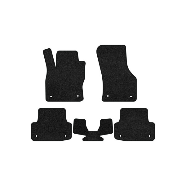 Фото - Коврики ворсовые в салон авто EVAtech Premium для Audi A3 (8V) 3-doors 2012-2020 3 поколение Htb USA черный кант AU33257CR5AV8VPB