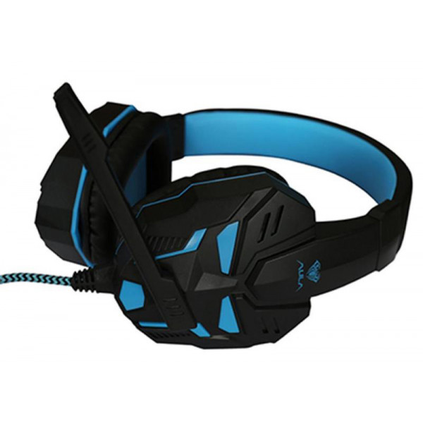 Фото - Гарнитура проводная игровая Aula Prime Gaming Headset Black-Blue (6948391256030)