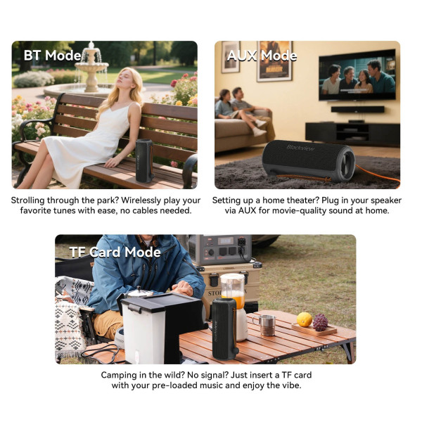 Фото - Портативная акустика Blackview AuraBass 3 Black (6931548324775)