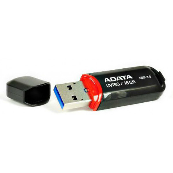 Фото - Флеш USB ADATA UV150 16GB USB 3.0 Black (AUV150-16G-RBK)