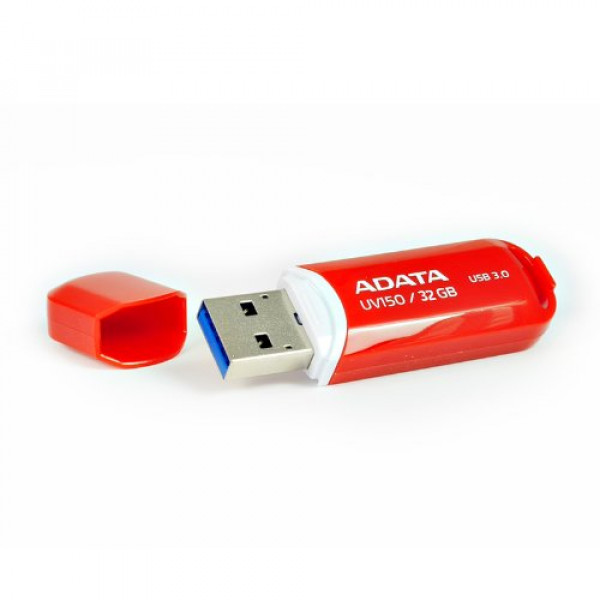 Фото - Флеш USB ADATA UV150 32GB USB 3.0 Red (AUV150-32G-RRD) Фото - Флеш USB ADATA UV150 32GB USB 3.0 Red (AUV150-32G-RRD)