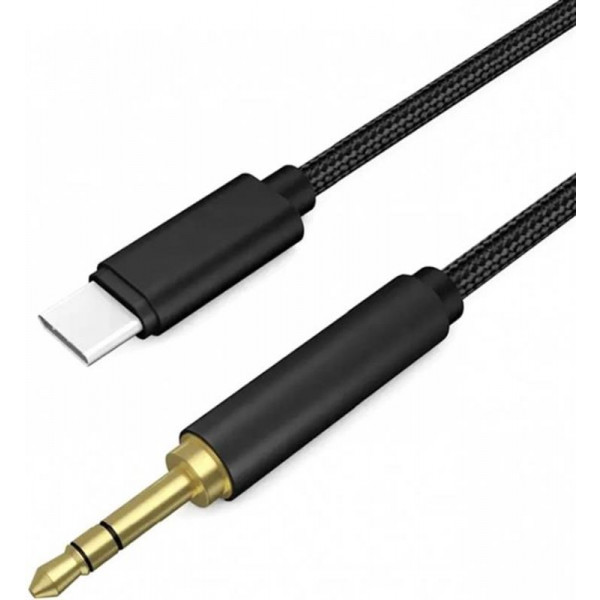 Фото - Кабель синхронизации данных XOKO USB Type-C - 3.5 мм (M/M) 1m  Black (AUX-002-BK)