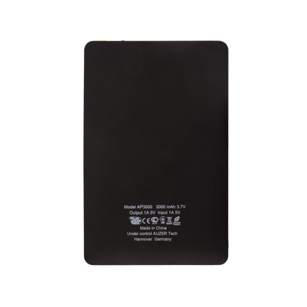Фото - Батарея мобильная AUZER P3000 Black