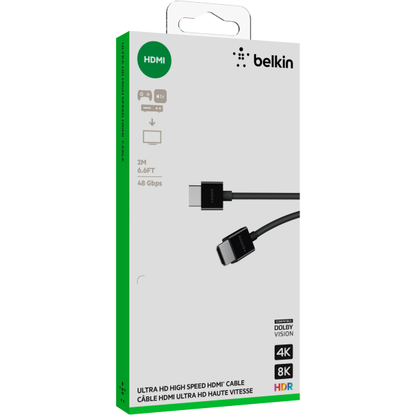 Фото - Кабель HDMI Belkin HDMI (M/M) Belkin 2 м Black (AV10175BT2MBKV2)