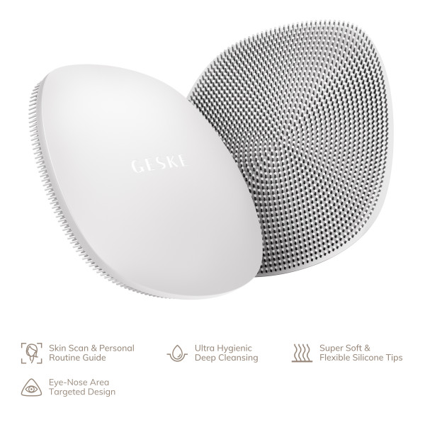 Фото - Щетка для чистки лица GESKE Facial Brush 4 в 1 белый (GK000018WH01)