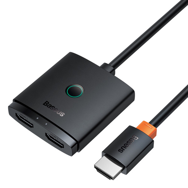 Фото - Переходник HDMI Baseus AirJoy Series 2-in-1 Bidirectional HDMI Switch with 1m Cable Cluster Black (B01331105111-01)
