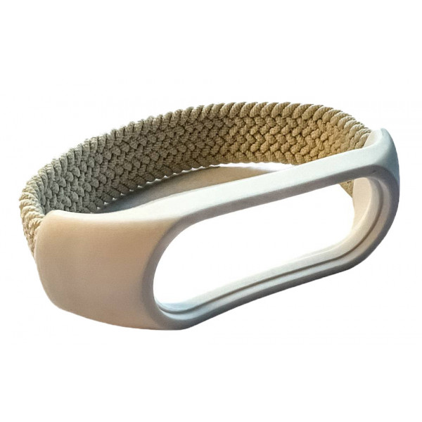 Фото - Ремешок для фитнес-браслета BeCover Elastic Nylon Style for Xiaomi Mi Smart Band 5 / Mi Smart Band 6 (Size L) Beige (710496)