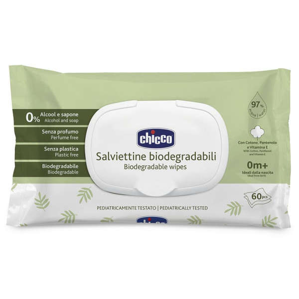Фото - Влажные салфетки для грудничков Chicco 60 шт (12050.70)