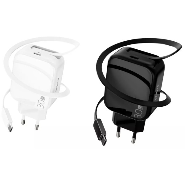 Фото - Сетевое зарядное устройство Proove Fixtape GaN Type-C 30W white (WCFP30010202)