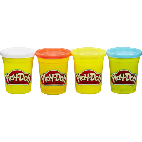 Фото - Расходники Hasbro Play-Doh 4 баночки Dinosaurs (B5517_B6508)