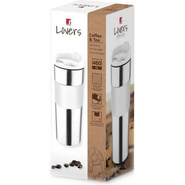 Фото - Термокружка Bergner Coffee & tea lovers 460 мл (BG-37789-WH)
