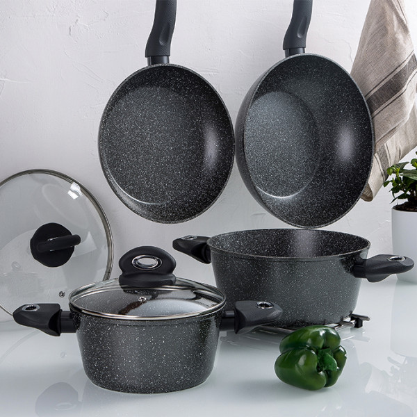 Фото - Кастрюля Bergner Steelblue 24 см (BG-33222-BL)