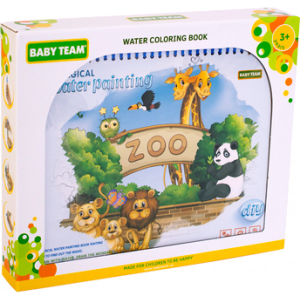 Фото - Книжка-игрушка Baby Team водная (9030_зоопарк)