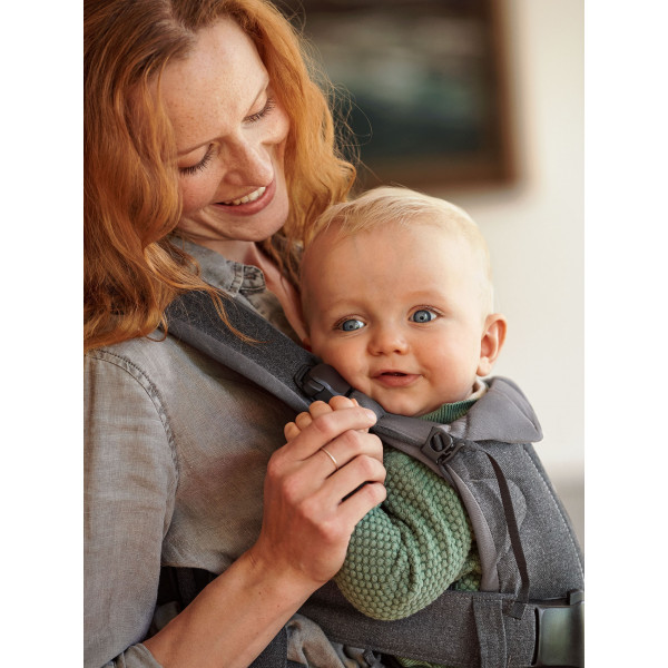 Фото - Рюкзак - кенгуру Baby Bjorn Baby Carrier One Cotton Mix Denim Grey (98094)