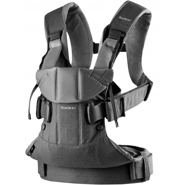 Фото - Рюкзак - кенгуру Baby Bjorn Baby Carrier One Cotton Mix Denim Grey (98094)