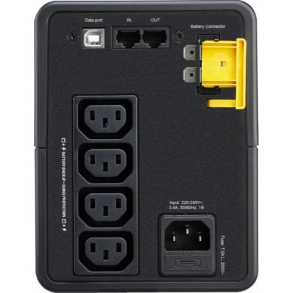 Фото - Источник бесперебойного питания APC Back-UPS 410W/750VA,L-I,AVR,USB,4xIEC (BX750MI)