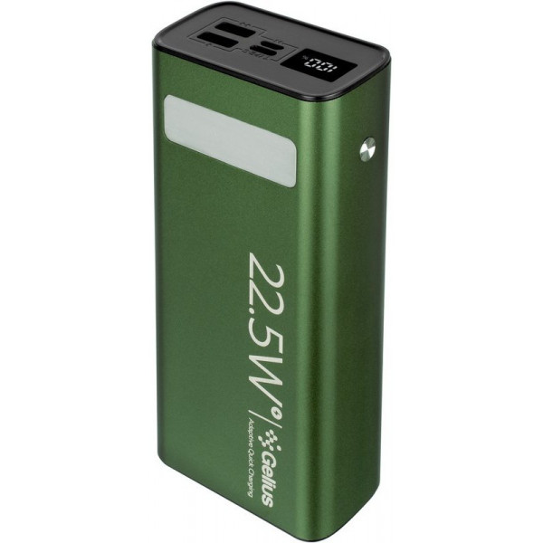 Фото - Батарея мобильная Gelius Lightstone GP-PB300 30000mAh Green (90465)