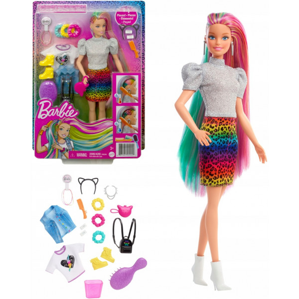 Фото - Кукла Barbie "Радужный леопард"  (GRN81)