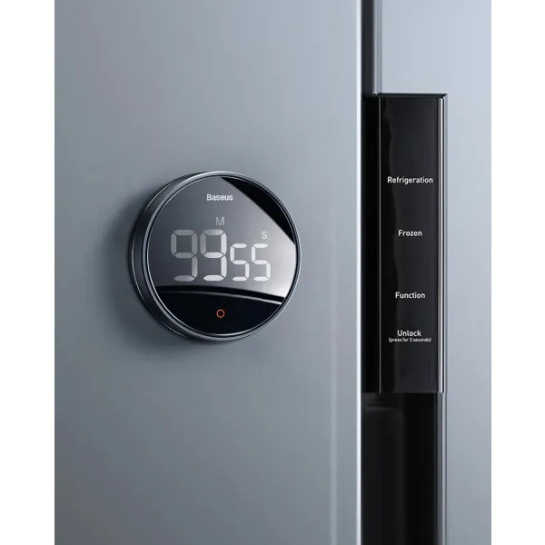 Фото - Кухонный таймер цифровой Baseus Pro Dark Grey (FMDS000013)