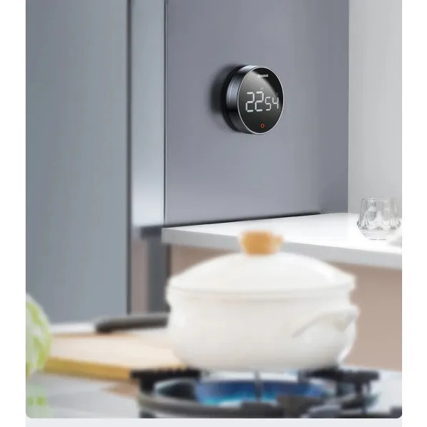 Фото - Кухонный таймер цифровой Baseus Pro Dark Grey (FMDS000013)