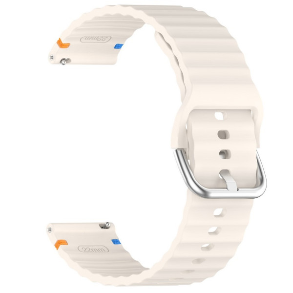 Фото - Ремешок для смарт-часов BeCover Ribbed Tape (22mm) for Xiaomi Watch 2 / 2 Pro / S4 / S3 / S1 Pro / S1 / S1 Active Cream (714294)
