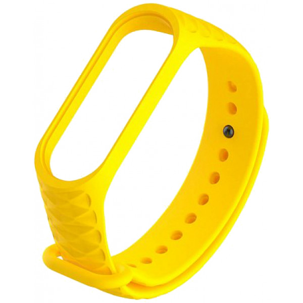 Фото - Ремешок для фитнес-браслета Xiaomi Ribbed Strap for Mi Band 3 Yellow (XMB3-RIB-YE)